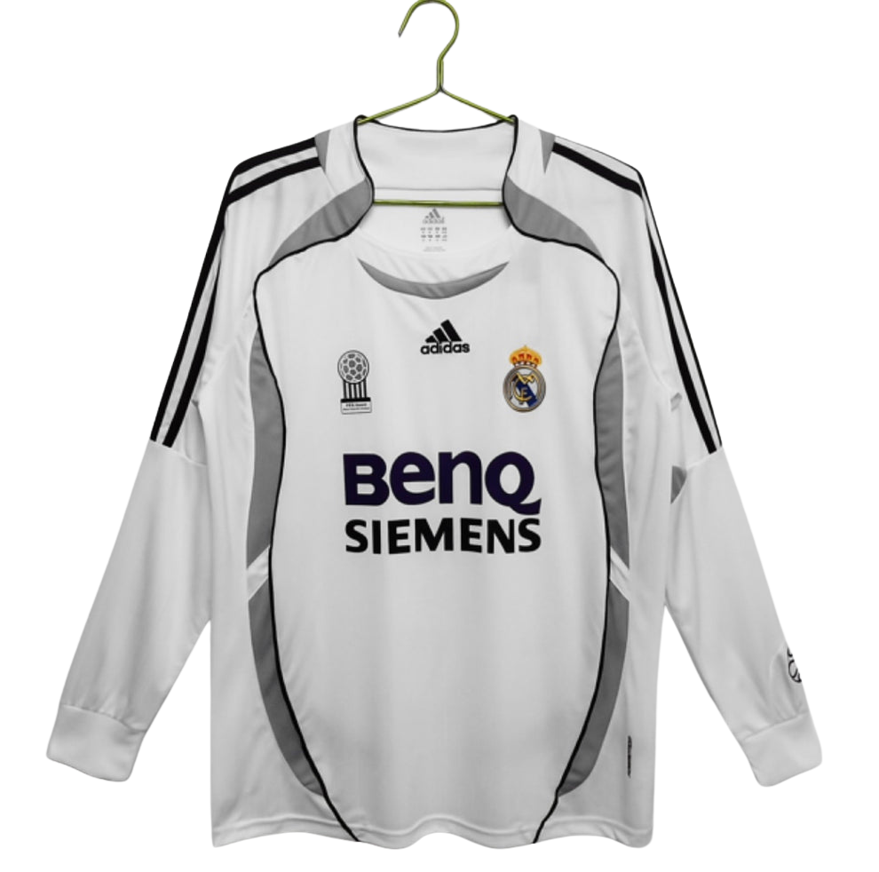 Maillot Real Madrid Domicile Rétro 2006/2007 Manches Longues